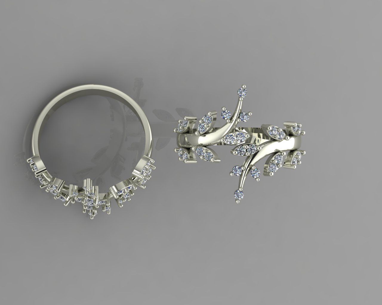 Light jewelry ring 3D print model_1