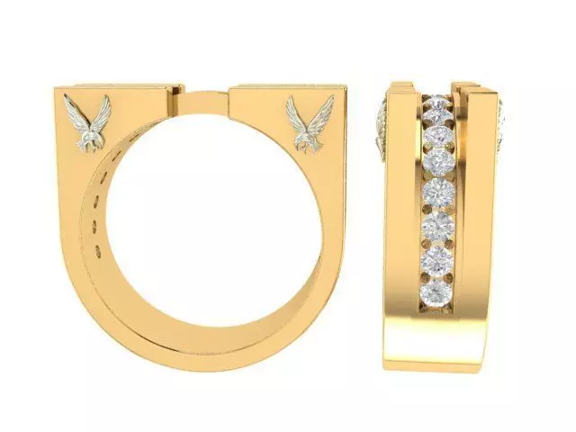 Ring for girls 3D print model_0