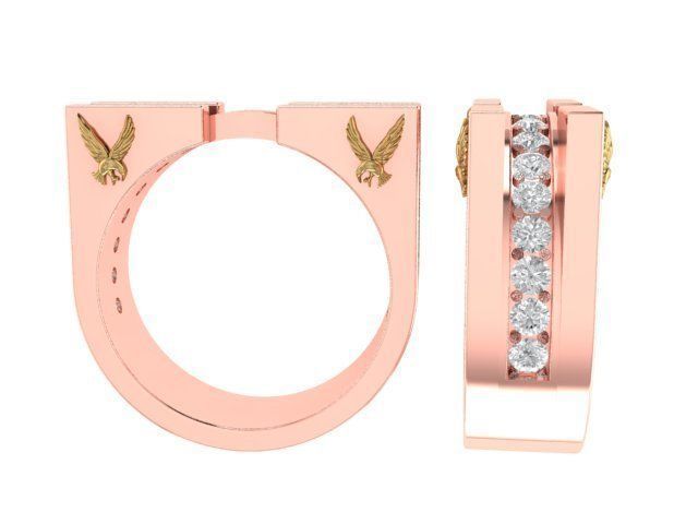 Ring for girls 3D print model_3