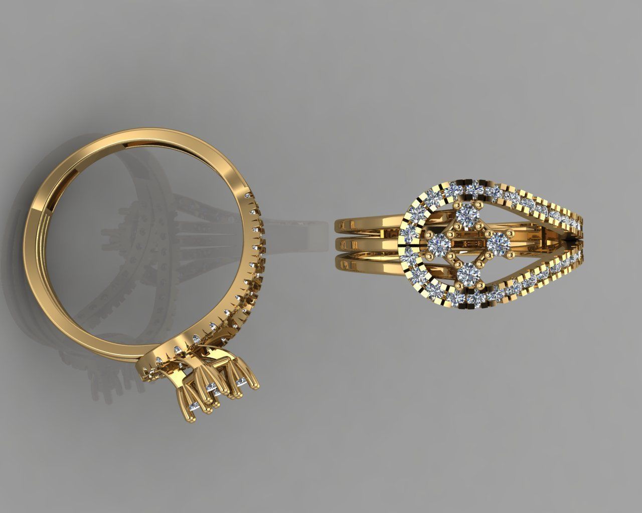 jewelry ring 3D print model_2