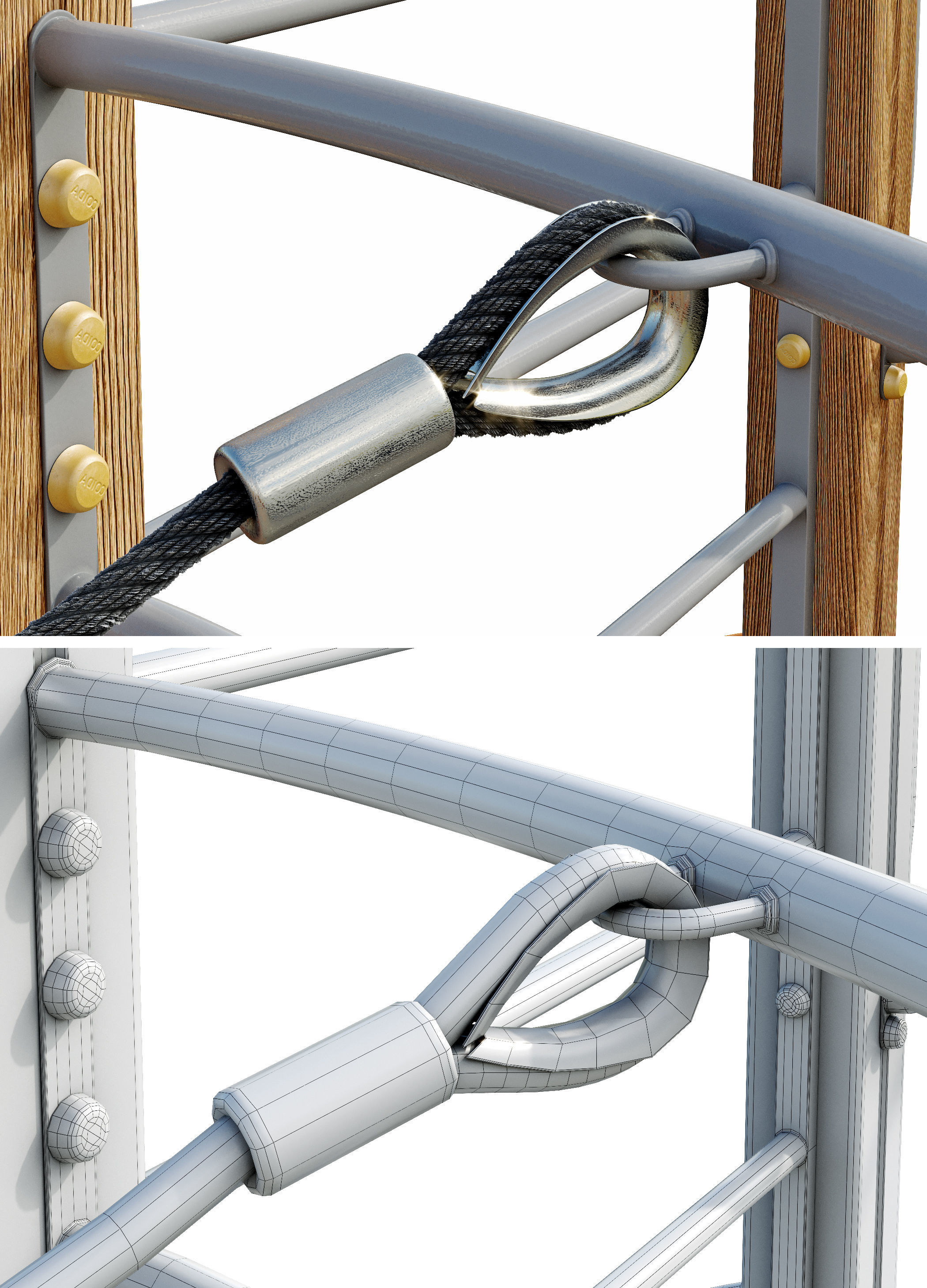 Children playground Sports ground 3D model_11