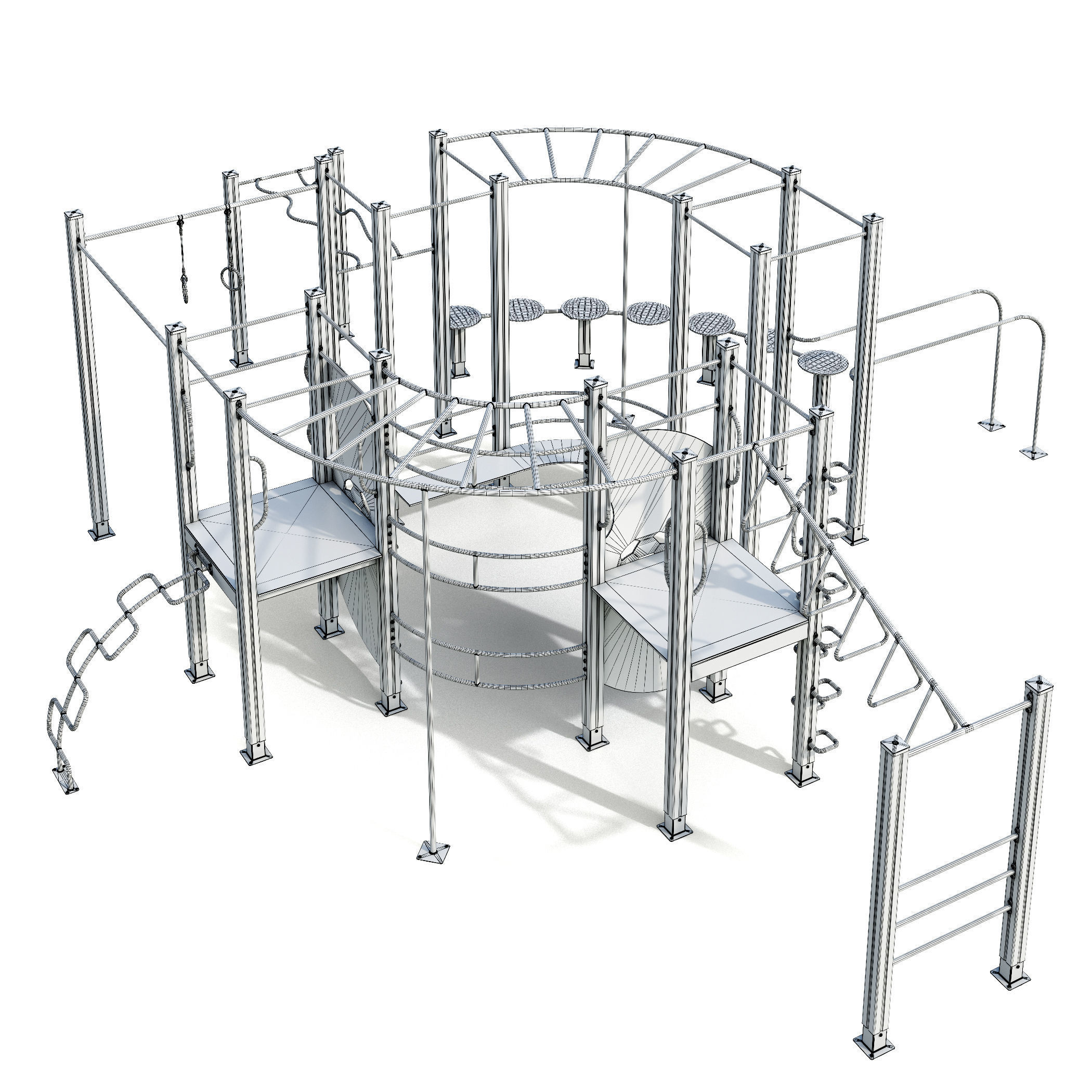 Children playground Sports ground 3D model_2