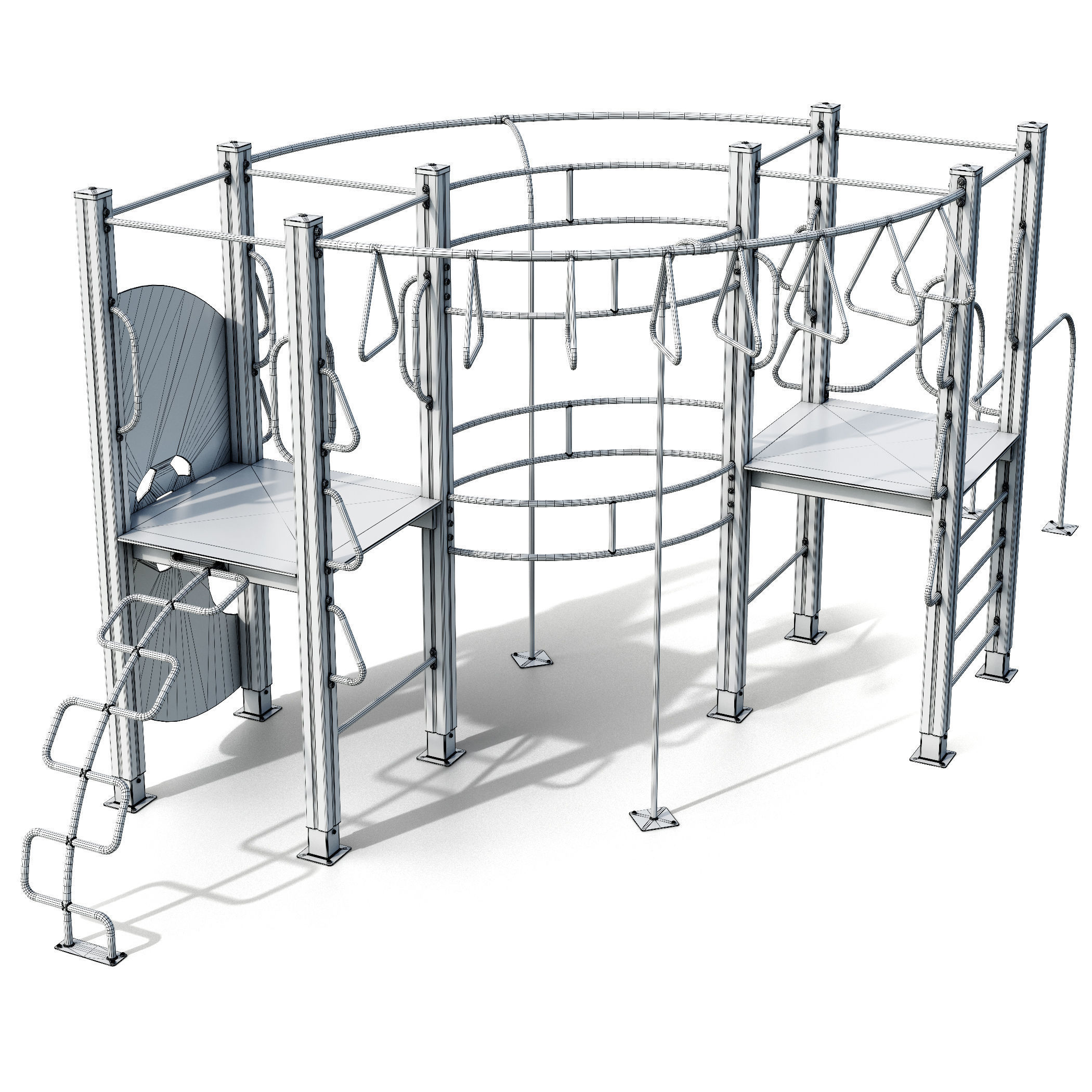 Children playground Sports ground 3D model_6