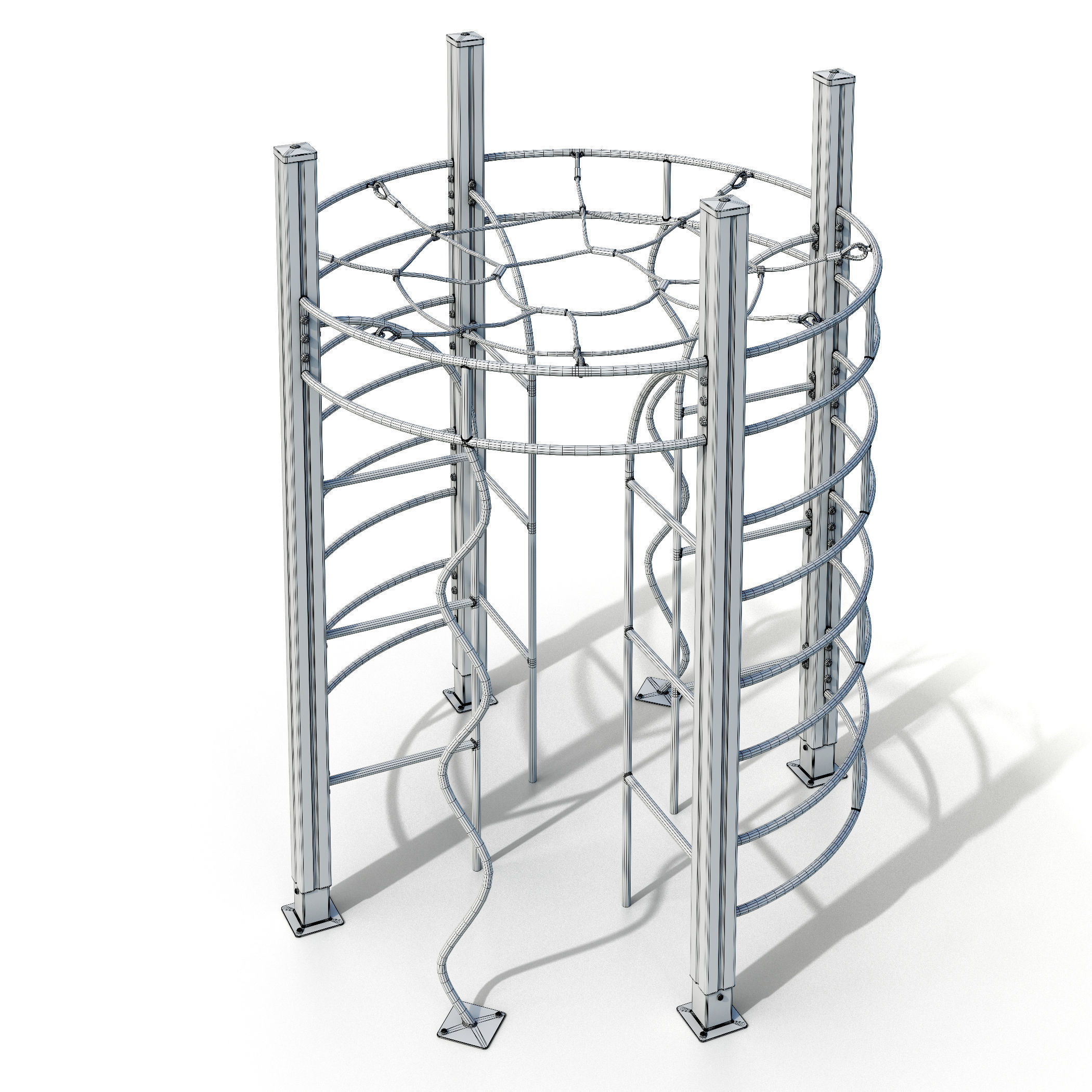 Children playground Sports ground 3D model_8