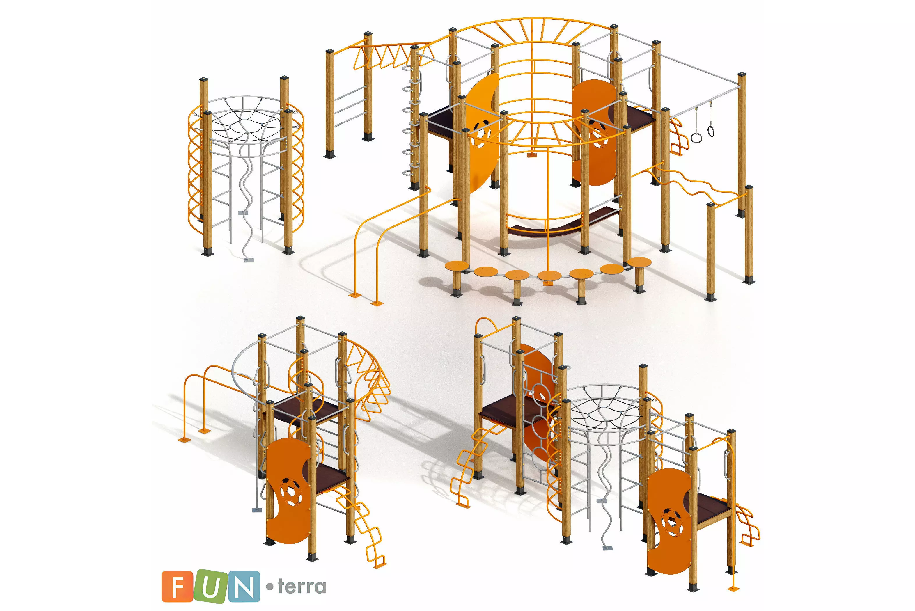 Children playground Sports ground 3D model_0