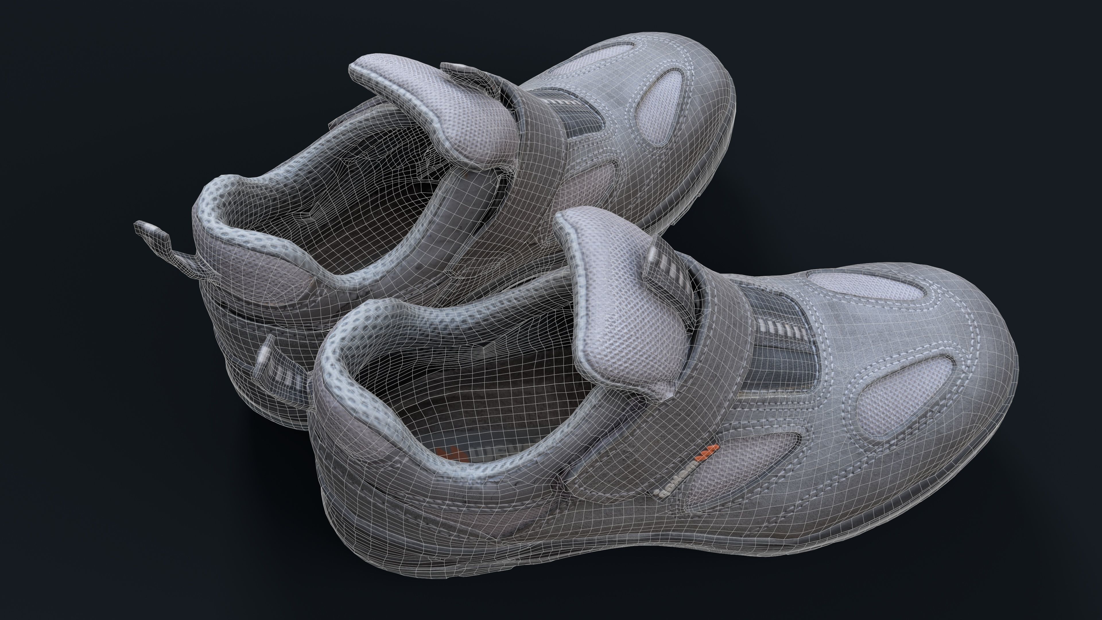 Safety Shoes Low-poly 3D model_6
