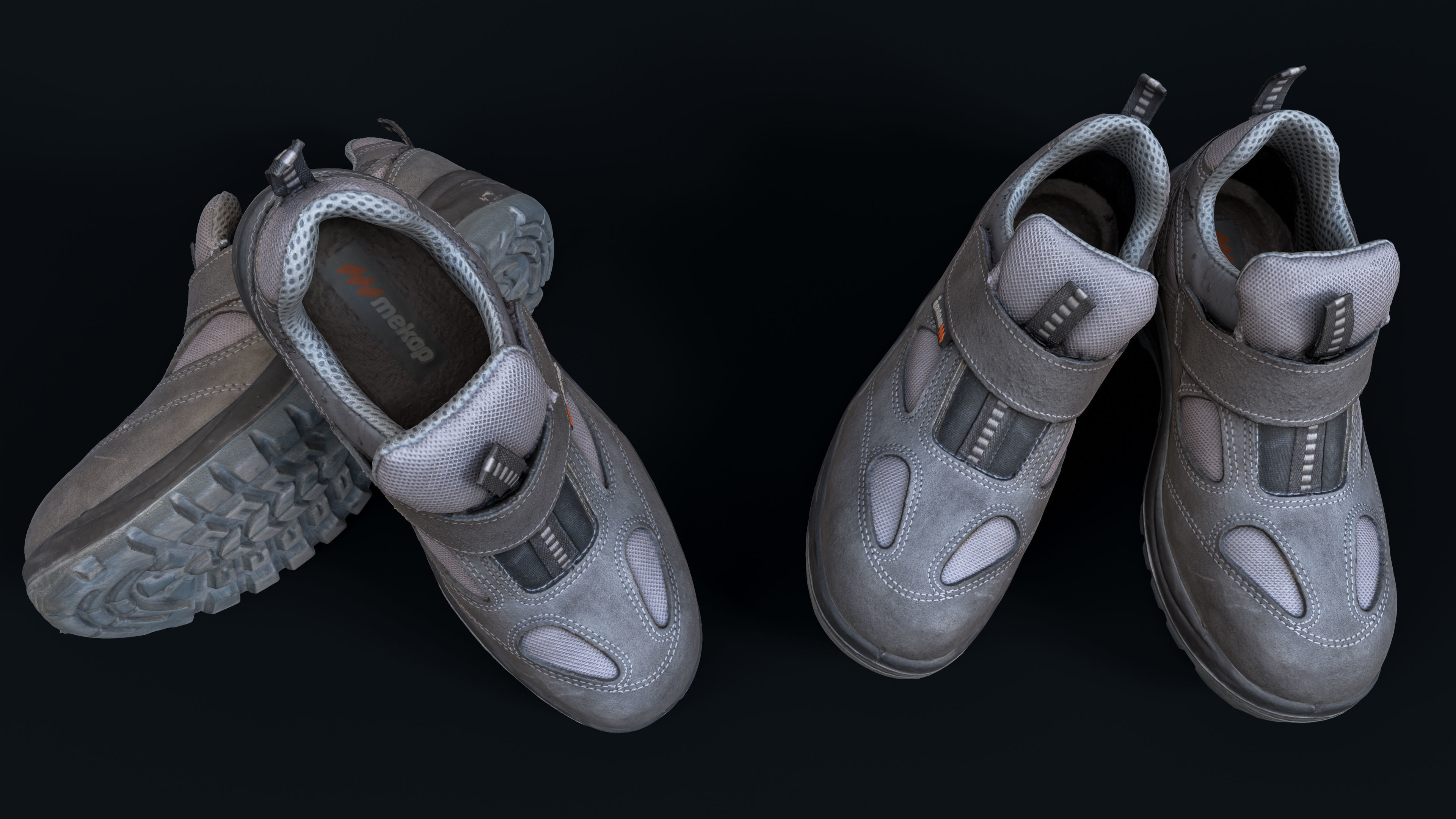 Safety Shoes Low-poly 3D model_4