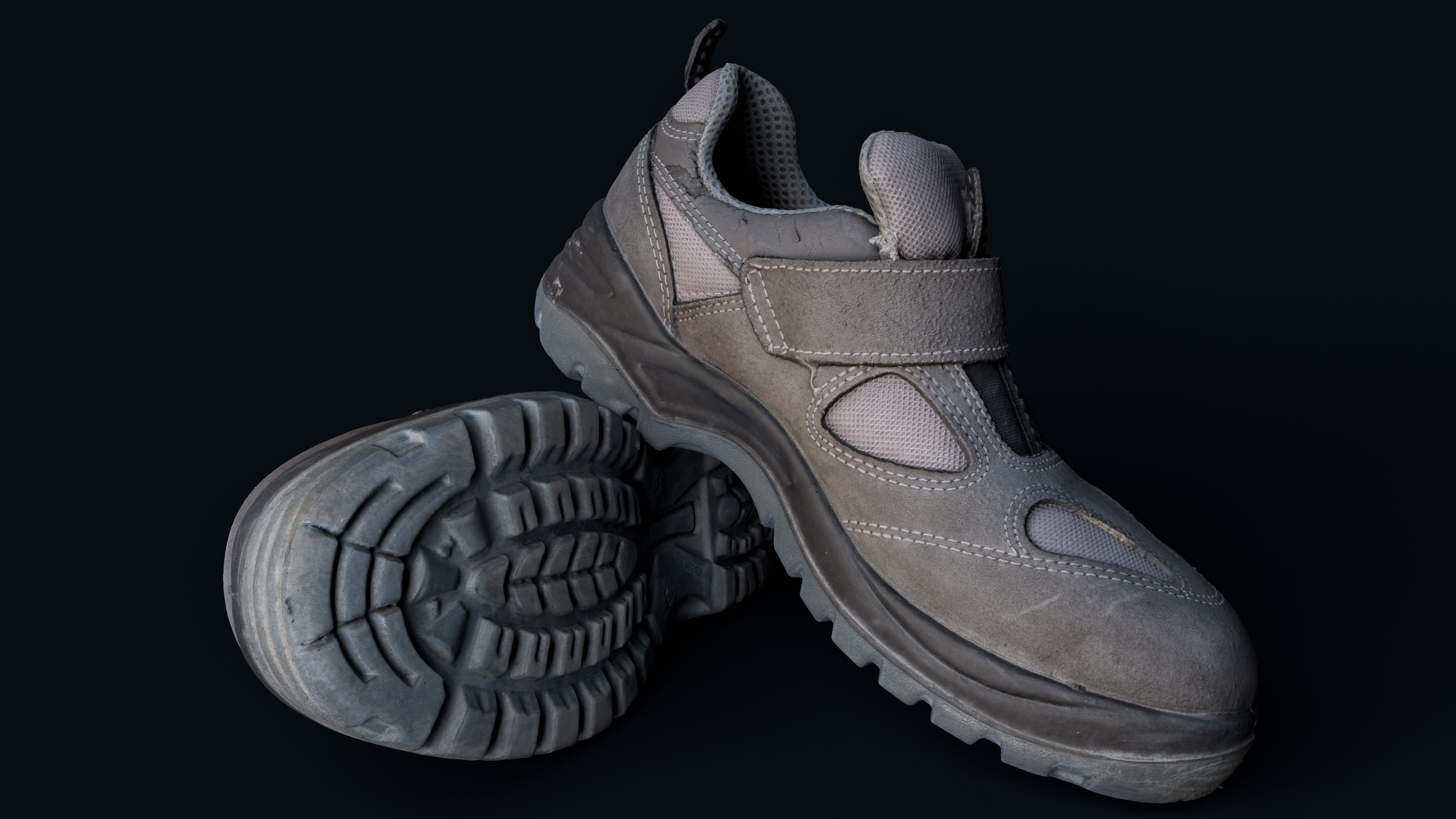 Safety Shoes Low-poly 3D model_3