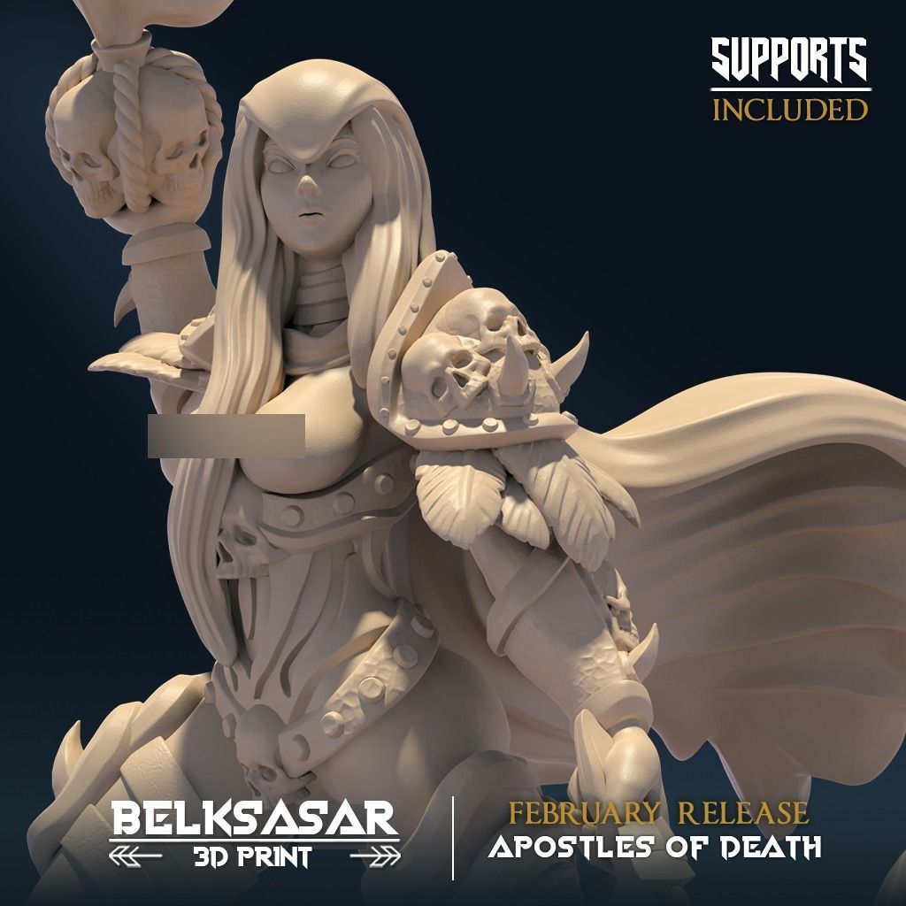 Mortuary Custodian A Nude and Normal 3D print model_4