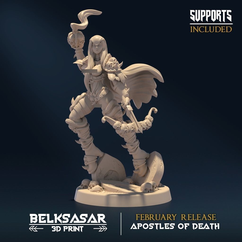 Mortuary Custodian A Nude and Normal 3D print model_1