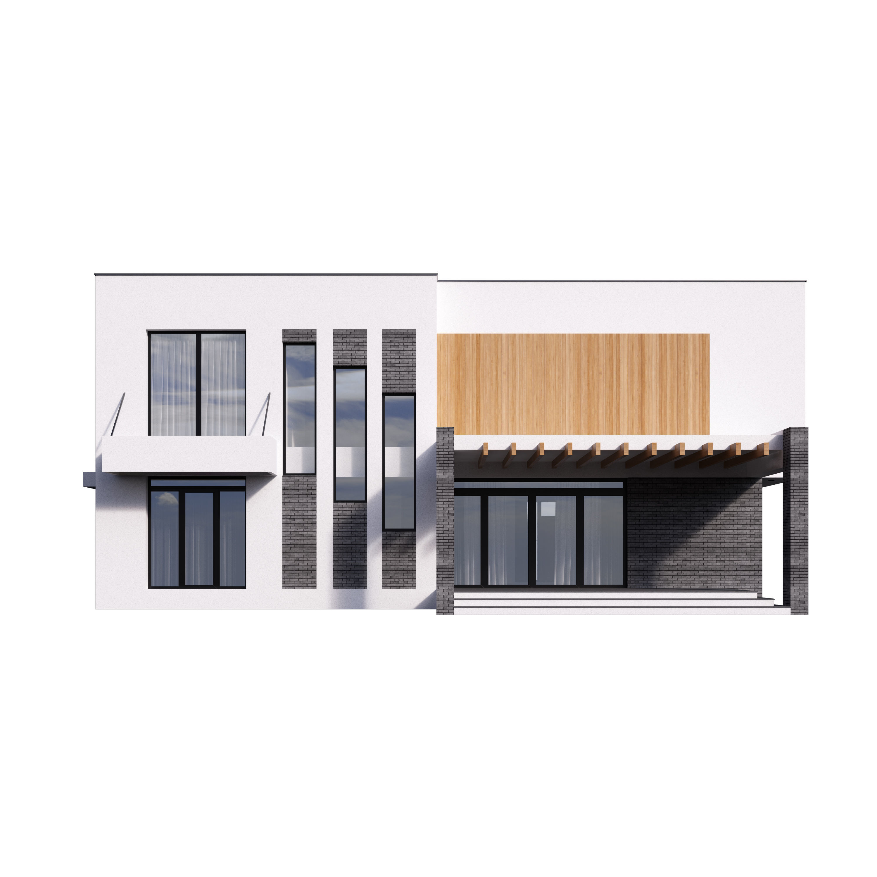 Villa 05 House Cottage Home Building 3D model_5