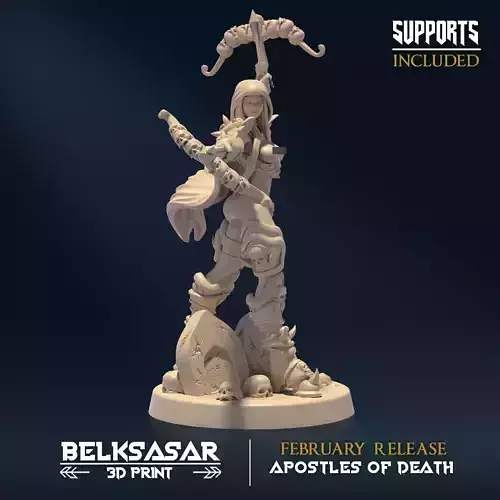 Mortuary Custodian B Nude 3D print model
