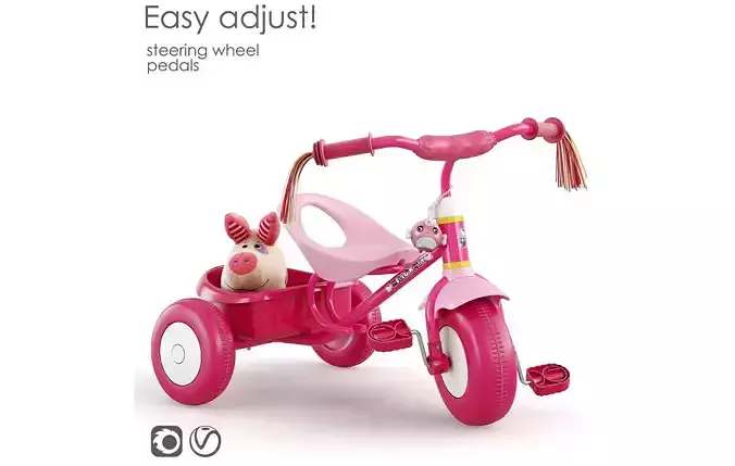 Bike childrens tricycle 3D model
