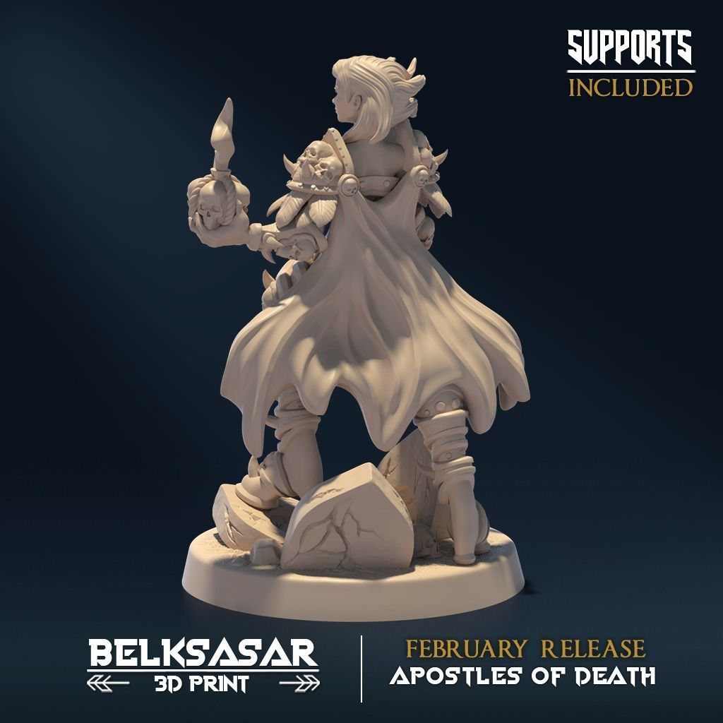 Mortuary Custodian C Nude and Normal 3D print model_3