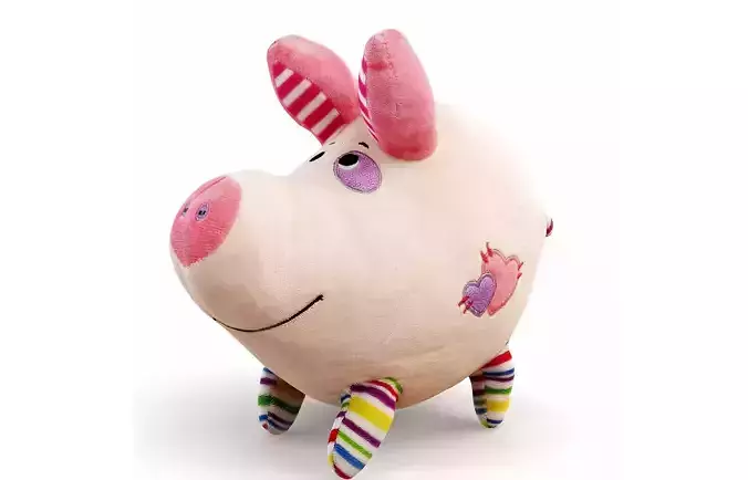 Soft plush toy pig