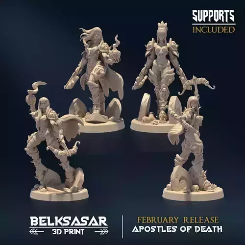 Mortuary Custodian Set x4 3D print model