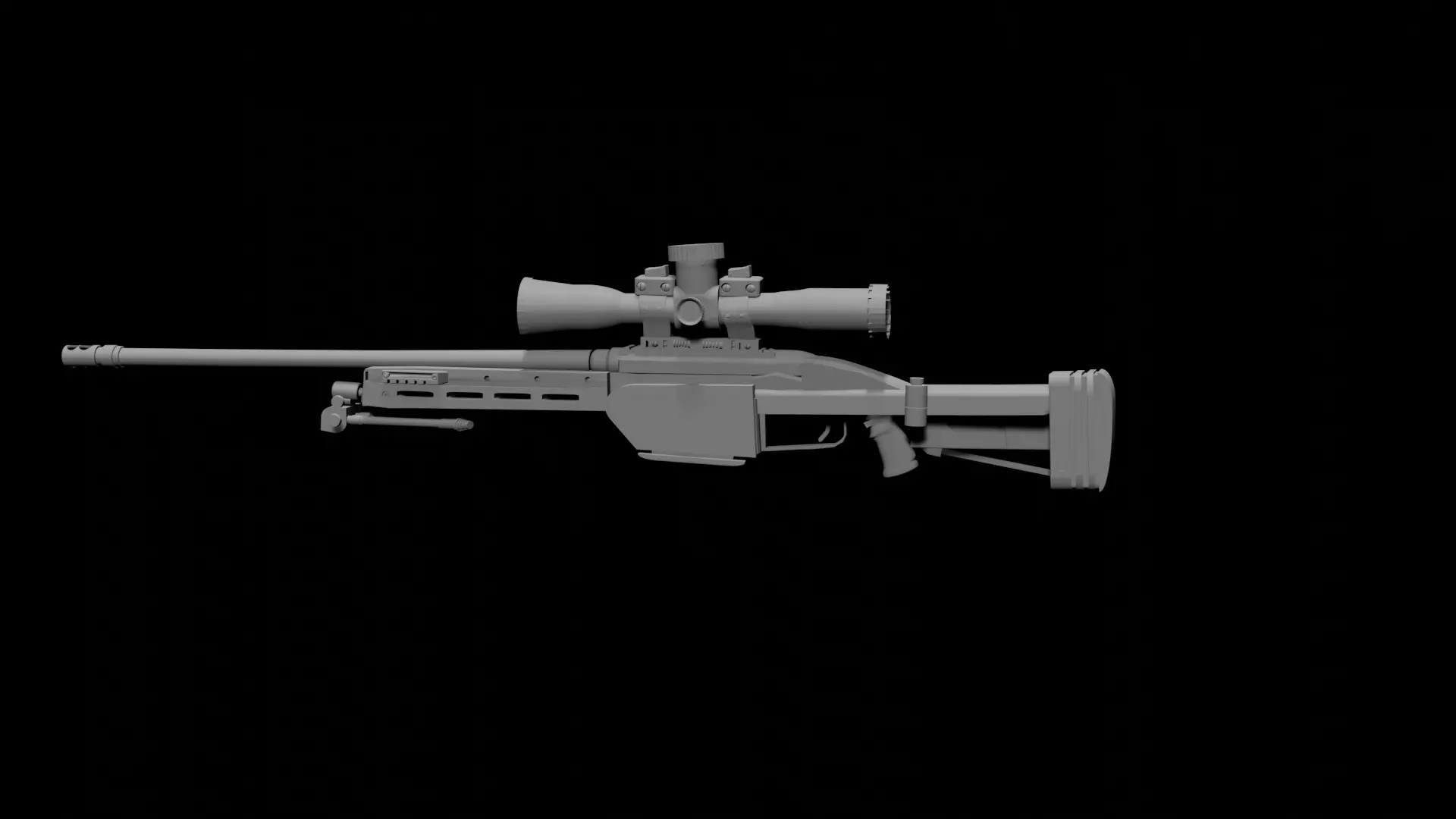 Sniper rifle Free 3D model
