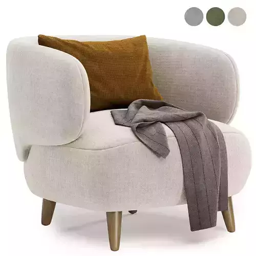 luisa fleece armchair