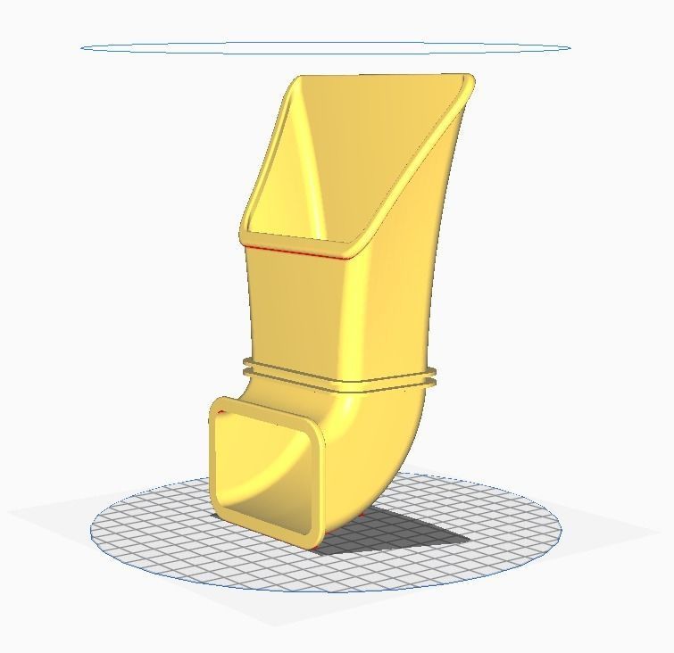 KTM 690 SM AIRBOX SNORKEL 3D print model_1