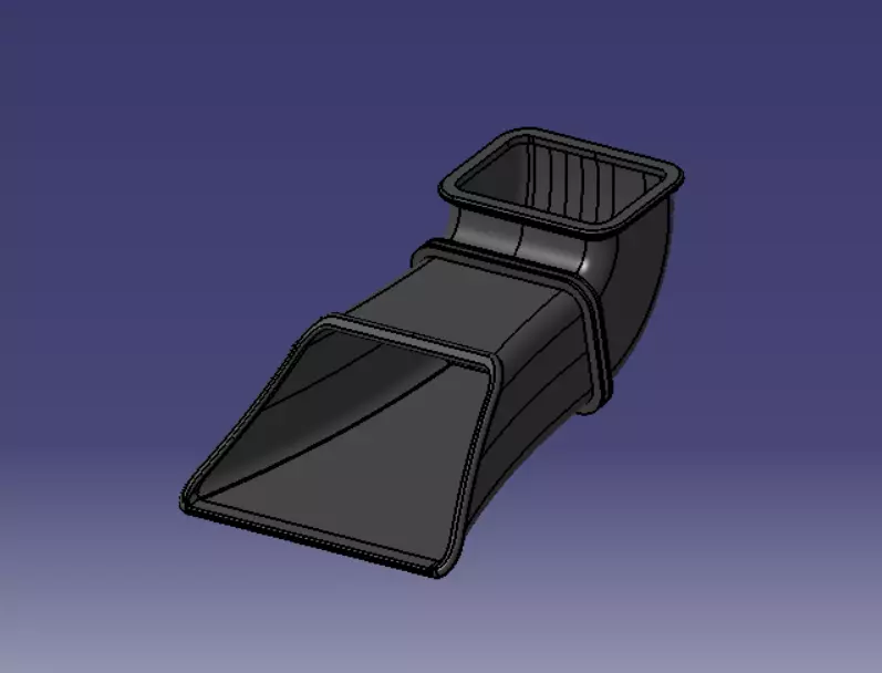 KTM 690 SM AIRBOX SNORKEL 3D print model_0