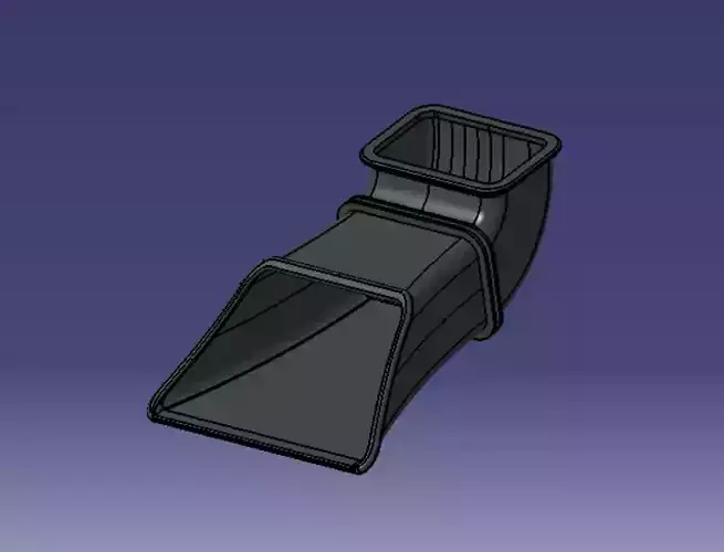 KTM 690 SM AIRBOX SNORKEL 3D print model KTM 690 SM AIRBOX SNORKEL 3D print model