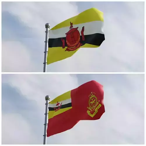 Animated Brunei Flags