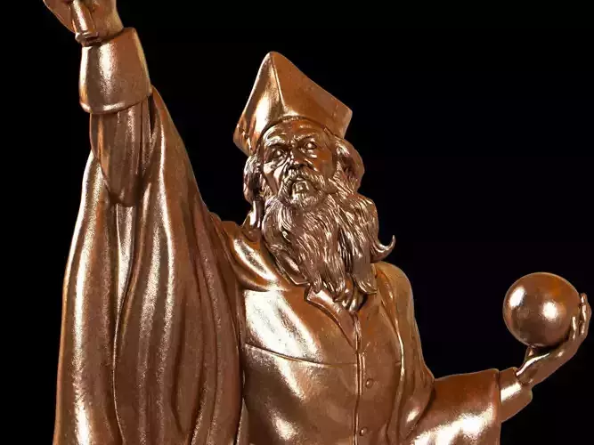Wizard statue 3D print model