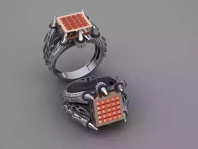 Hawk claw ring 3D print model