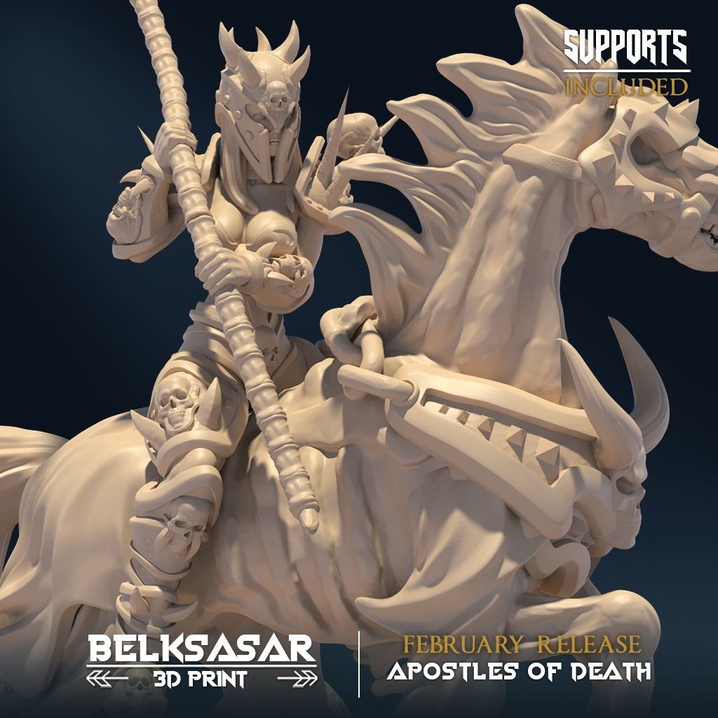 Reaper Rider A Nude and Normal 3D print model_4