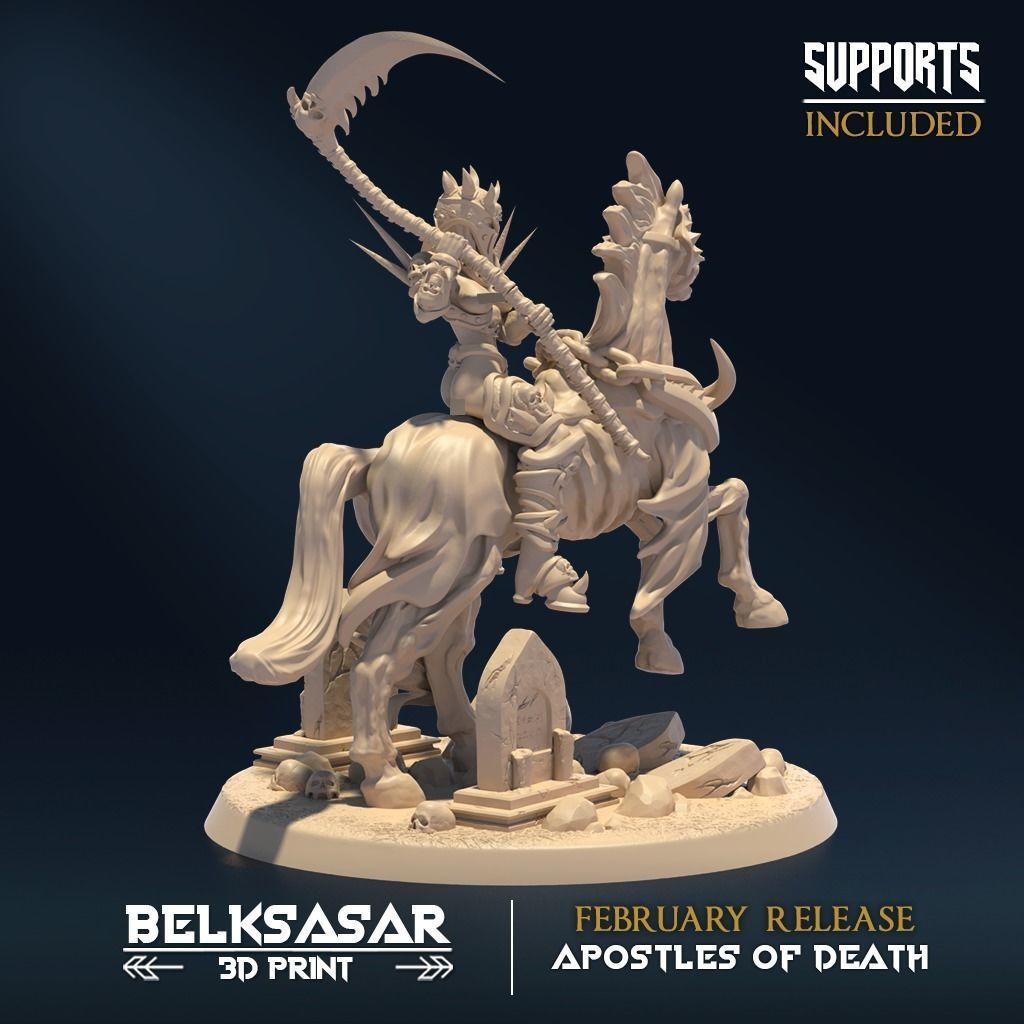 Reaper Rider A Nude and Normal 3D print model_3
