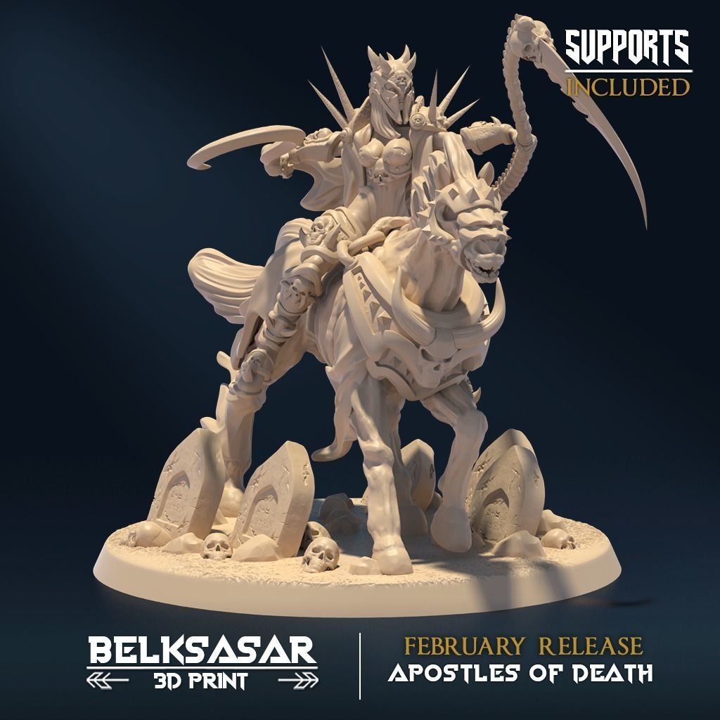 Reaper Rider Set x3 3D print model_2