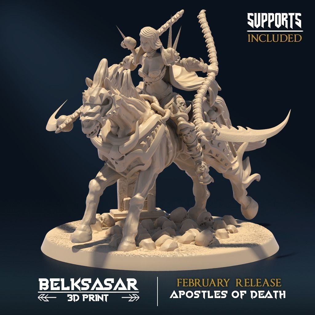 Reaper Rider Set x3 3D print model_3
