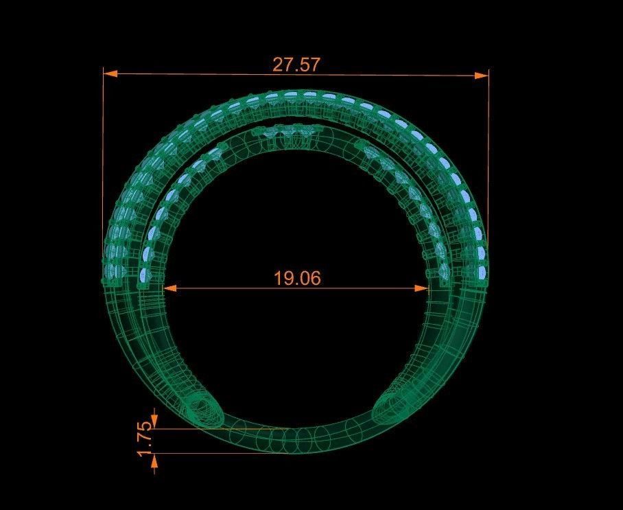 Infinity Ring 3D Model 3D print model_7