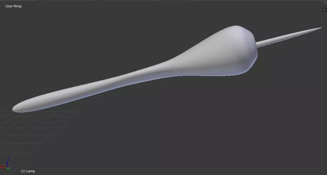 Jousting Lance Low-poly 3D model_0