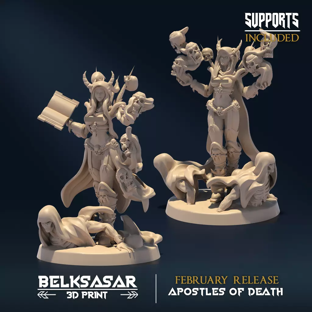 Riser Apostle Set x2 Nude 3D print model_0