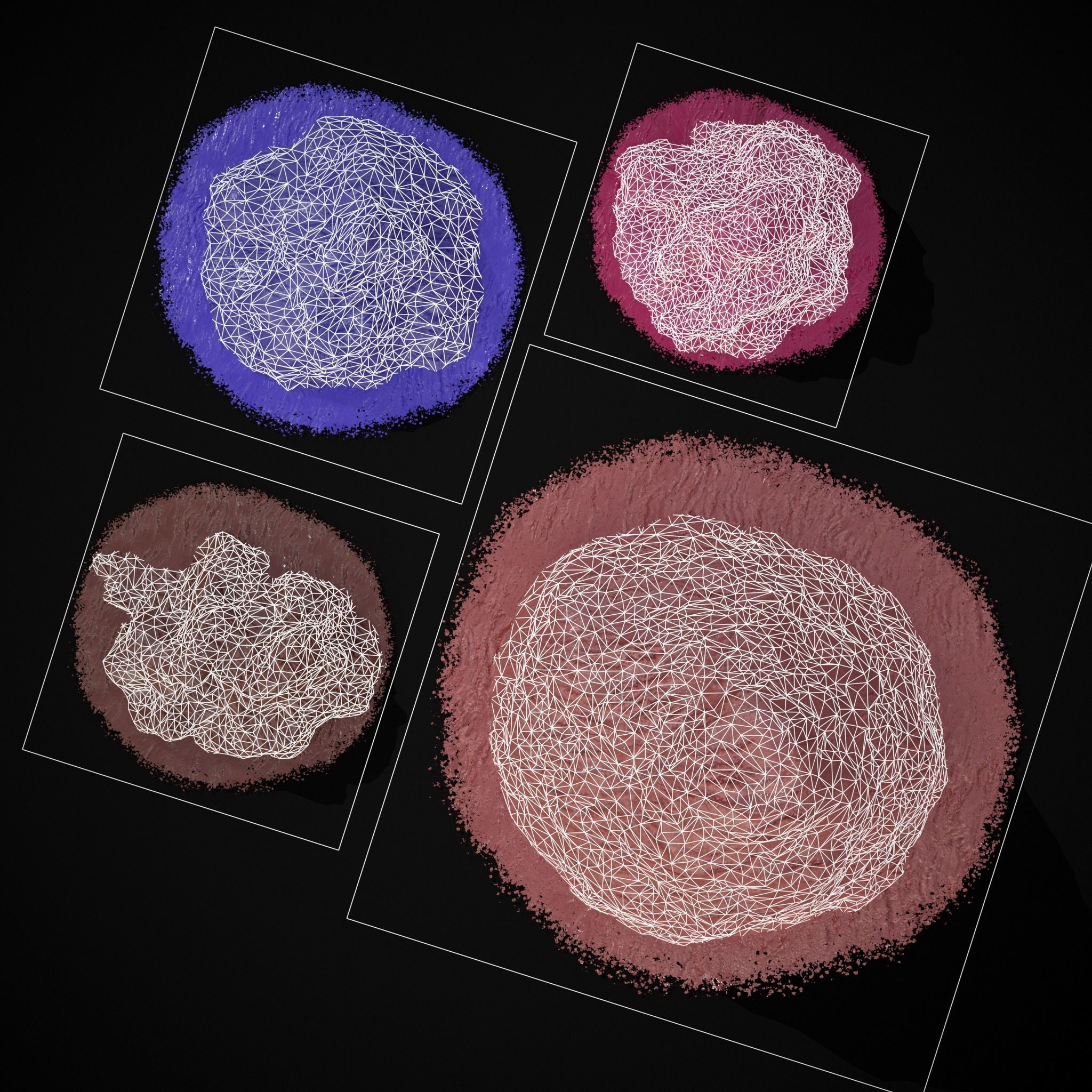 Ice Cream Piles Low-poly 3D model_7