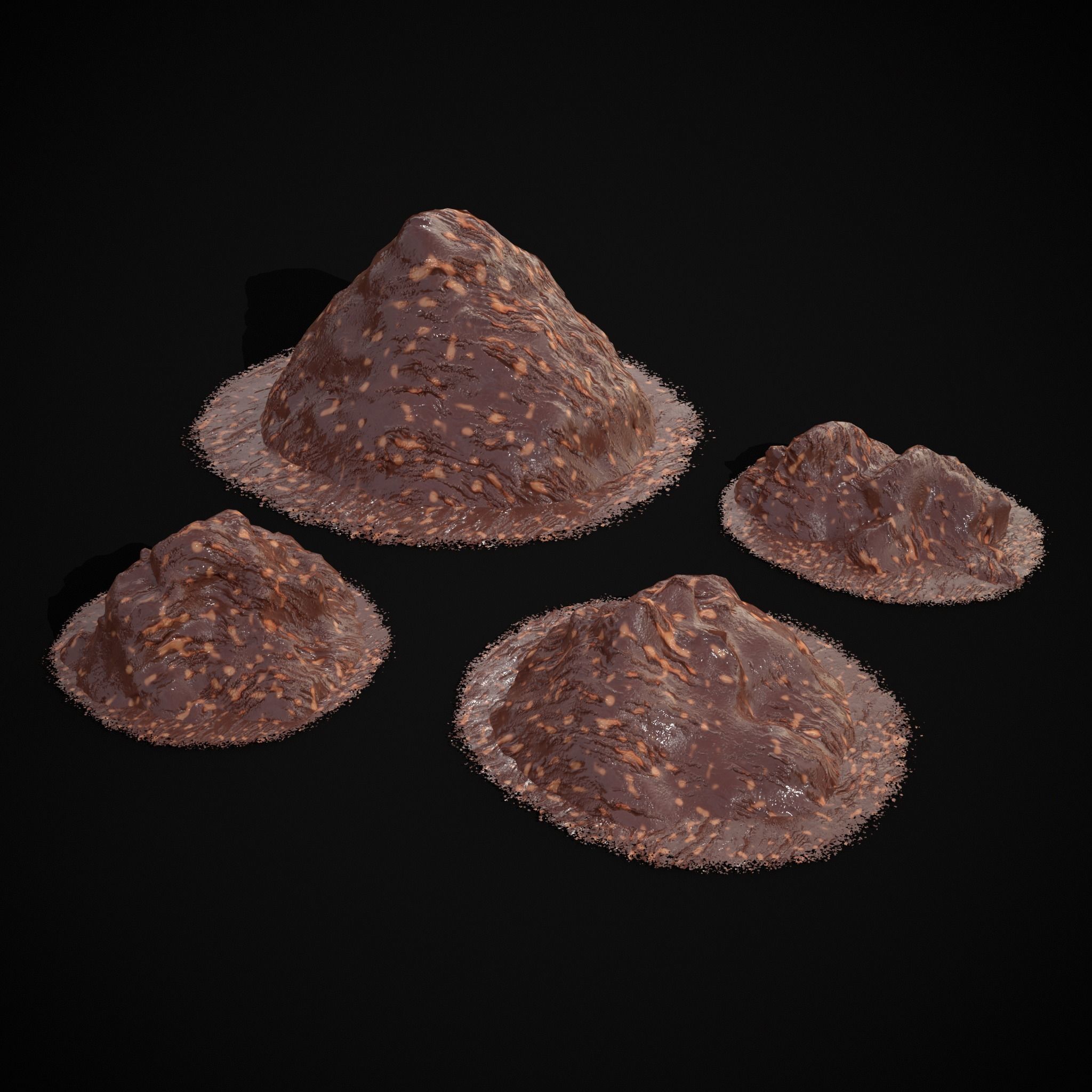 Ice Cream Piles Low-poly 3D model_10