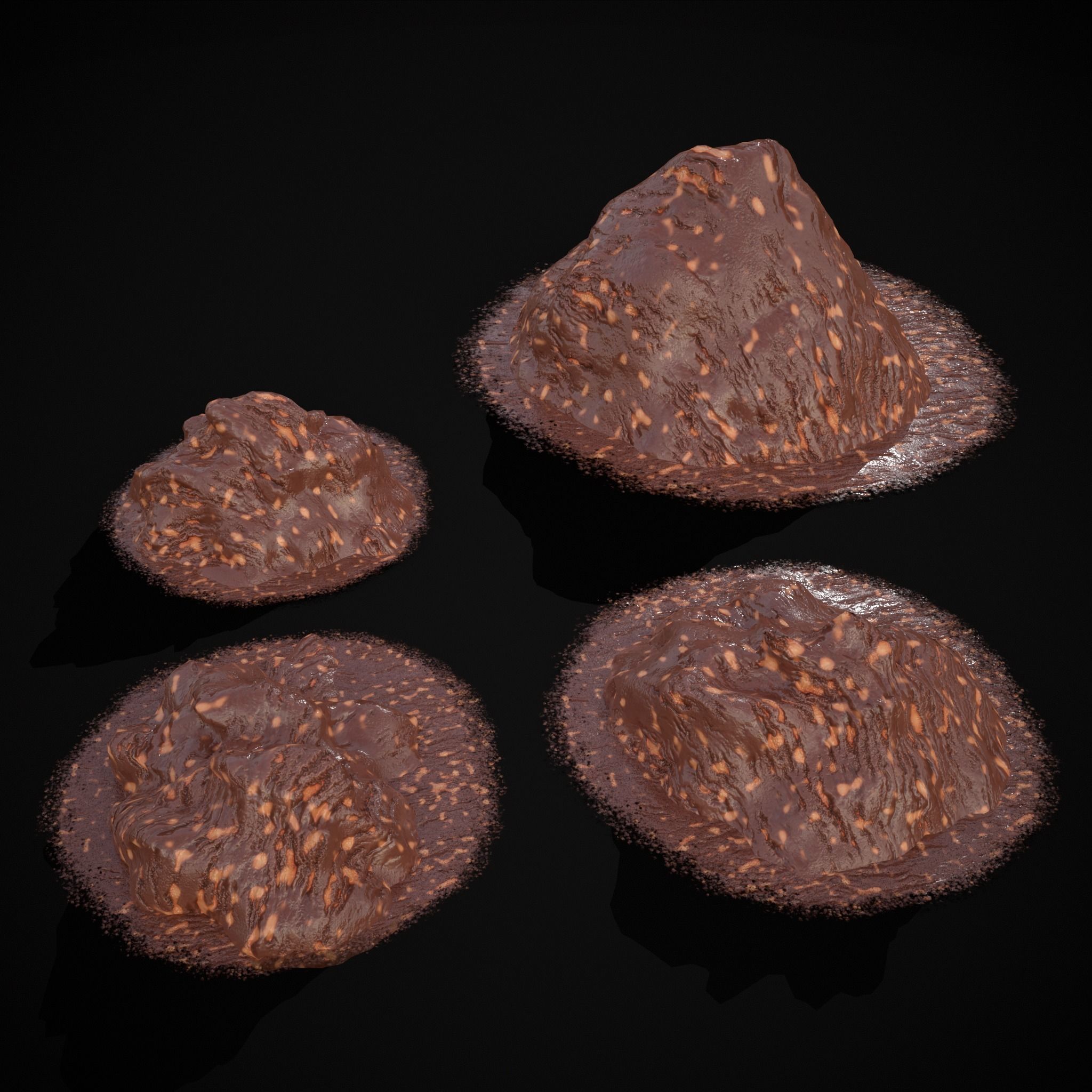 Ice Cream Piles Low-poly 3D model_22