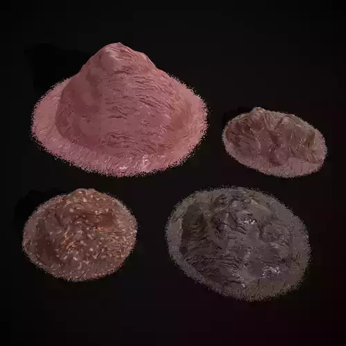 Ice Cream Piles Low-poly 3D model