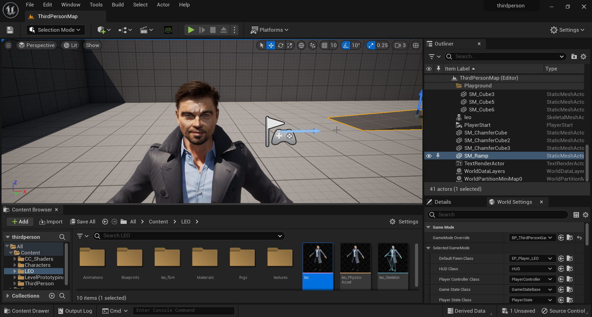 Leonardo DiCaprio Rigged - 2500 Free animations tutorial Low-poly 3D model_22