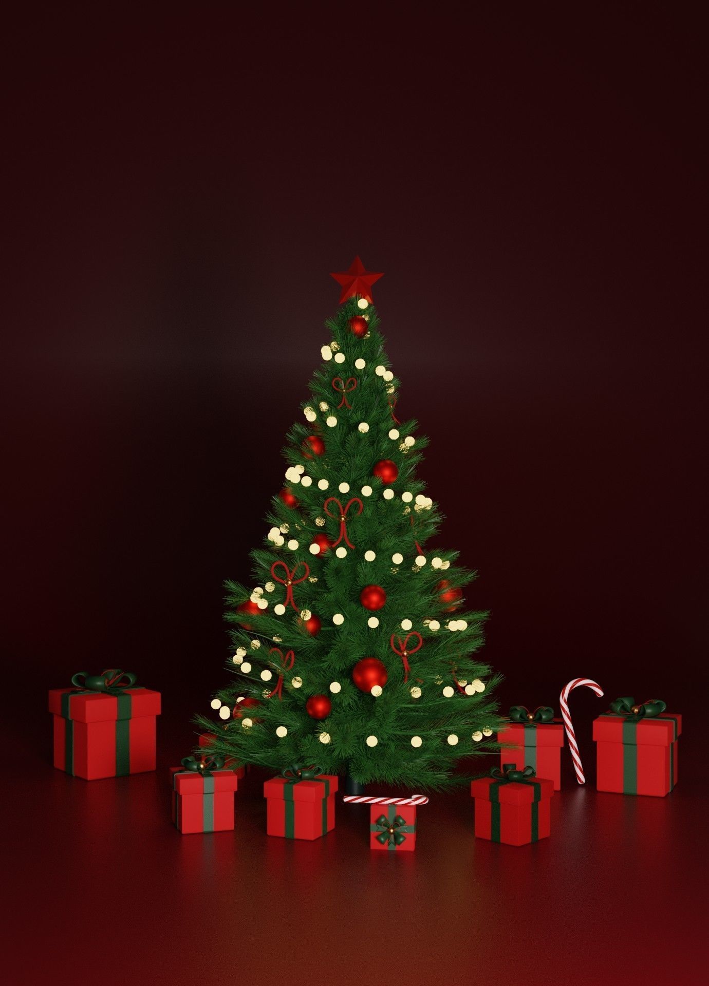 Christmas Tree 3D model 3D model_2