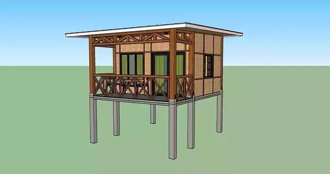 HALF AMAKAN HOUSE 3D model