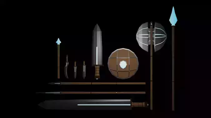Weapons Lowpoly