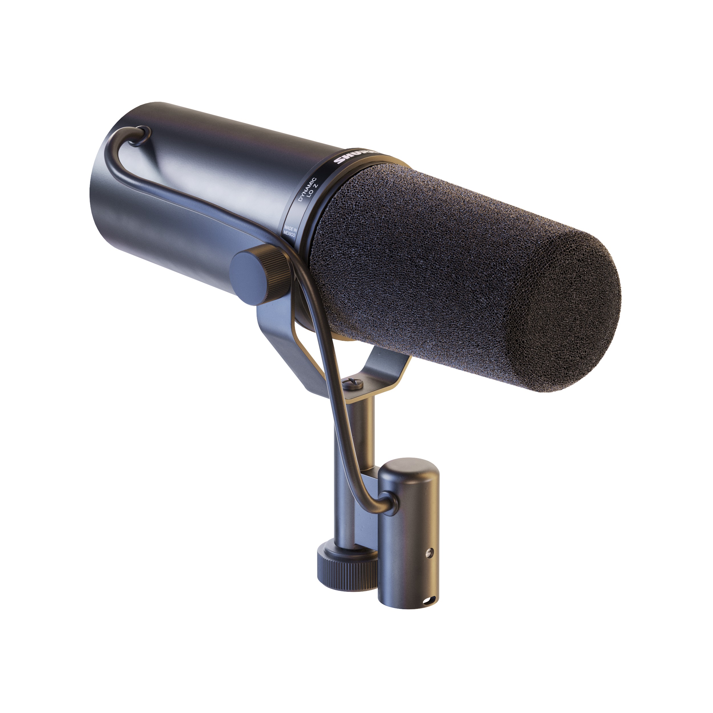 Shure SM7B Microphone 3D model_2