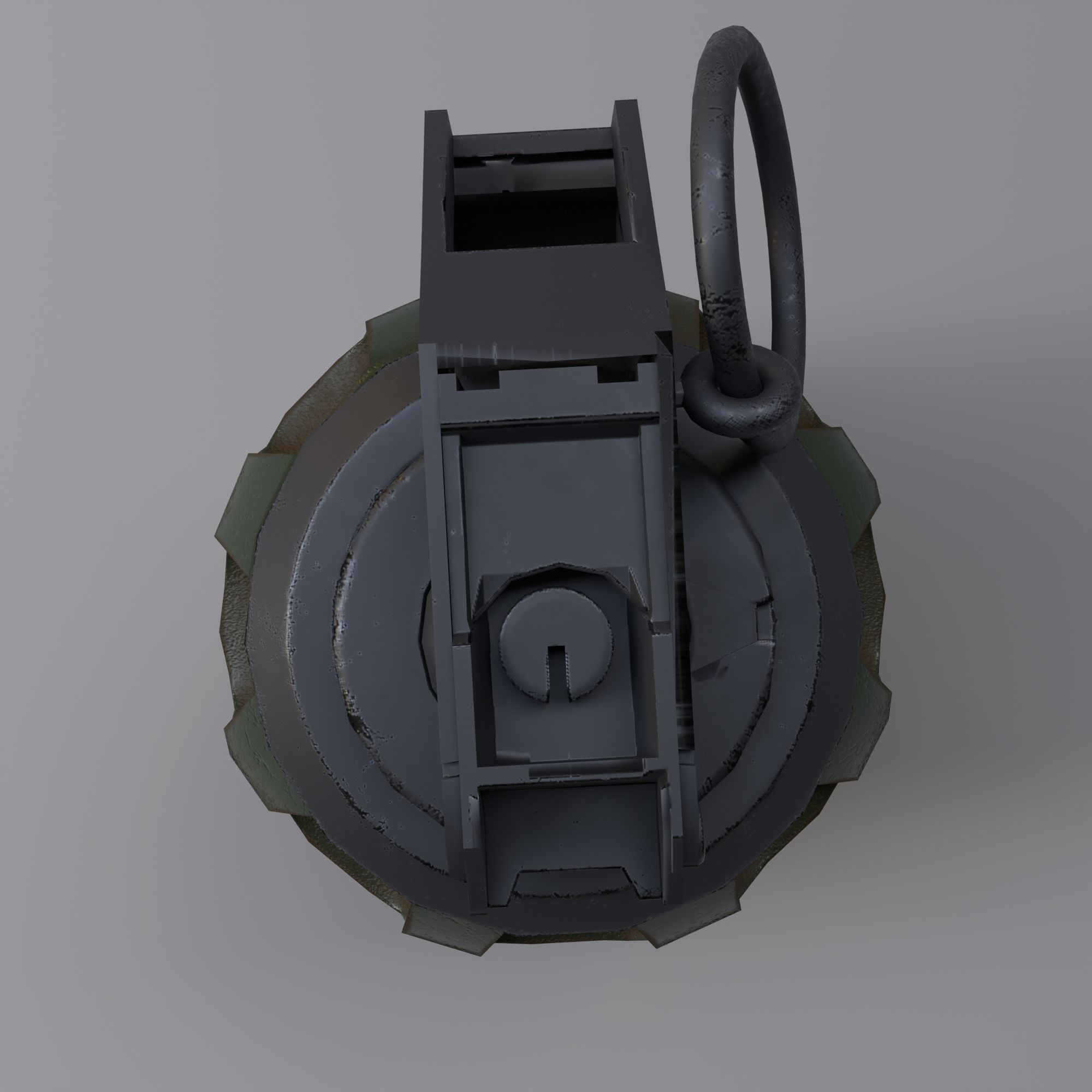 GRENADE MODEL military Free low-poly 3D model_5