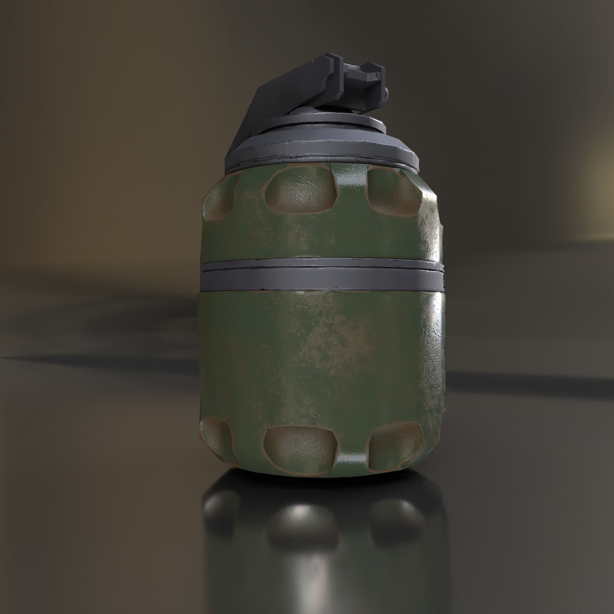GRENADE MODEL military Free low-poly 3D model_3