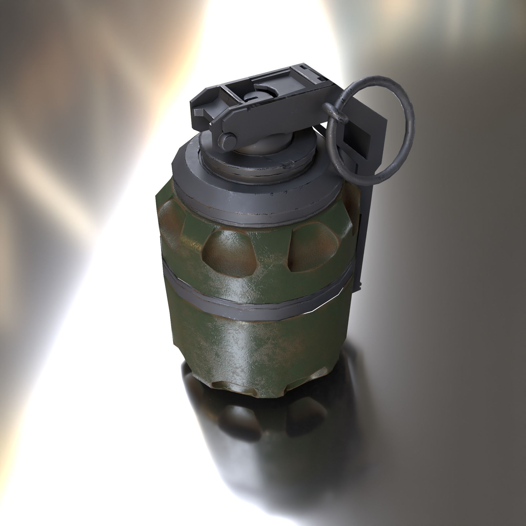 GRENADE MODEL military Free low-poly 3D model_4