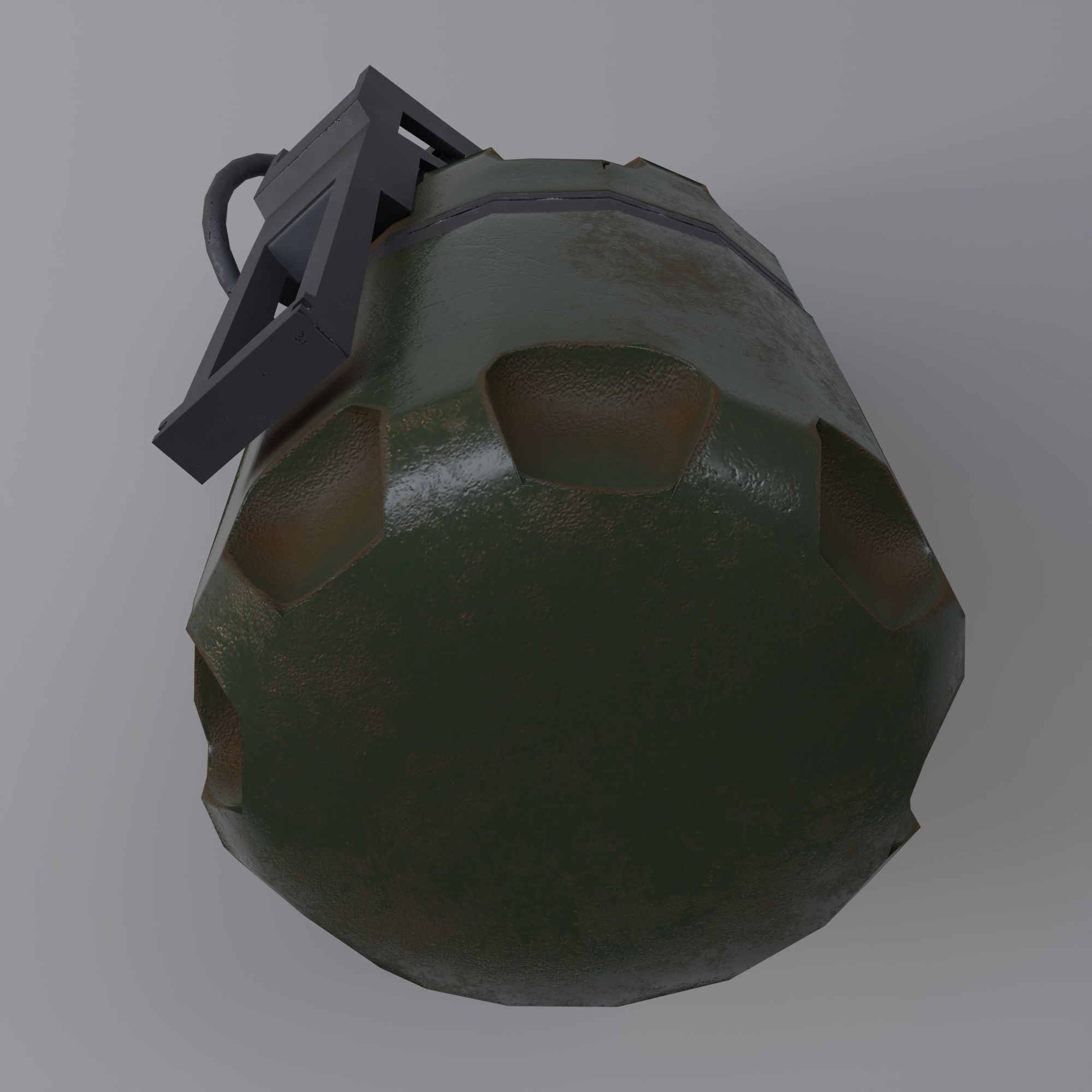 GRENADE MODEL military Free low-poly 3D model_6
