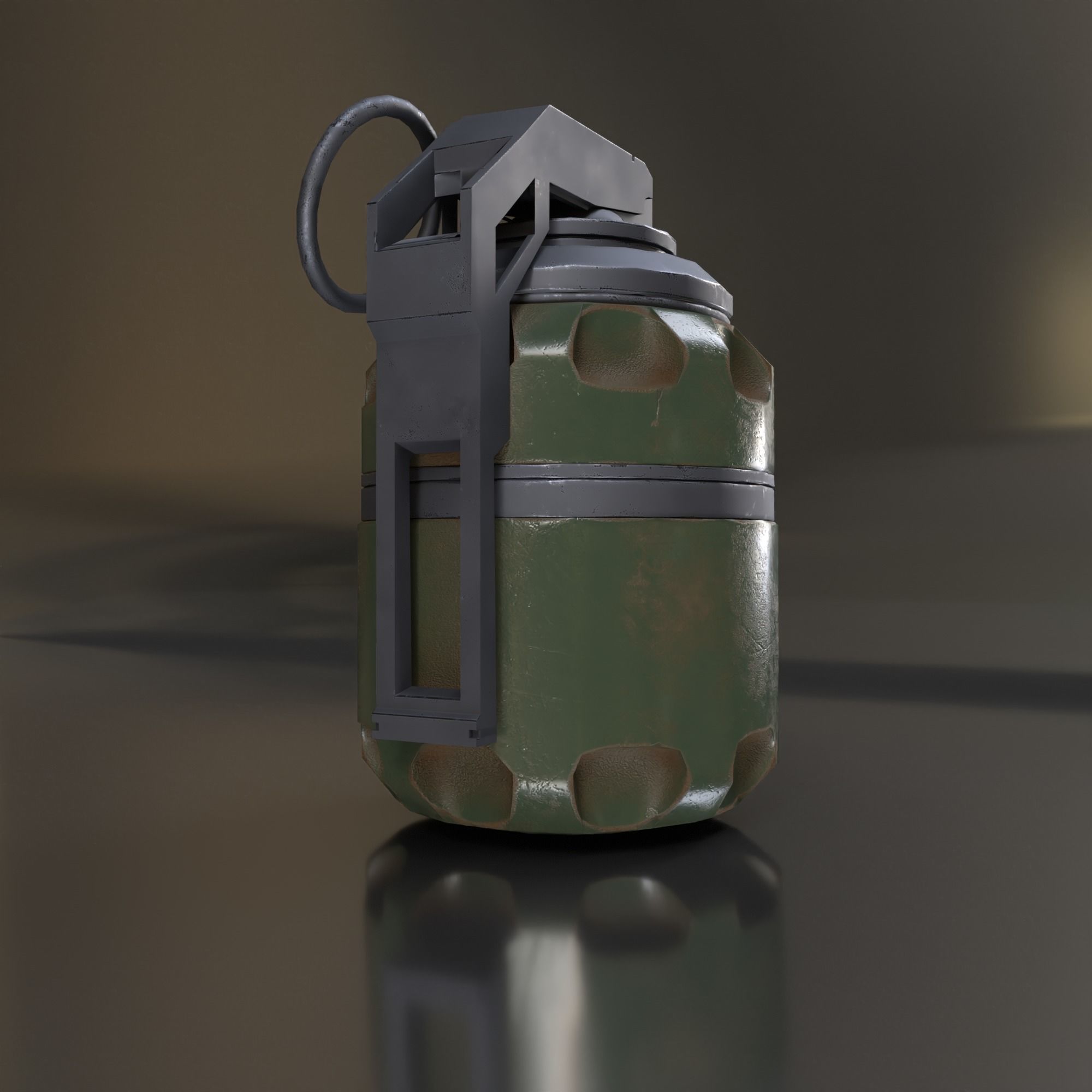 GRENADE MODEL military Free low-poly 3D model_2