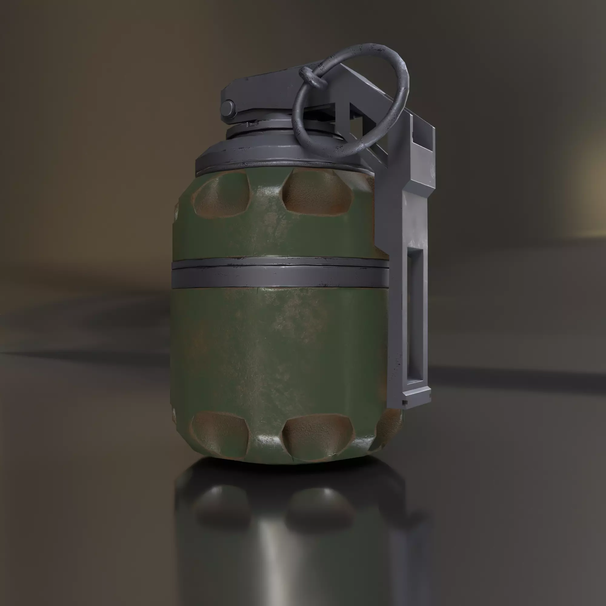 GRENADE MODEL military Free low-poly 3D model_0
